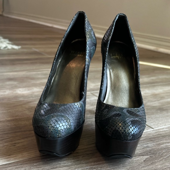 Stuart Weitzman platform python print stilettos great condition size 7M - Picture 7 of 12